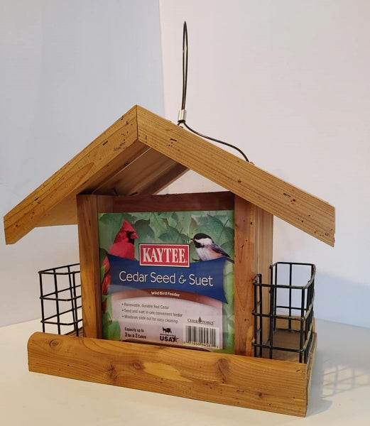 Kaytee 2-in-1 Suet & Bird Feeder